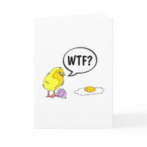 WTF Easter Chick Cards