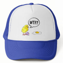 WTF Easter Chick Mesh Hats