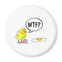 WTF Easter Chick Refrigerator Magnets