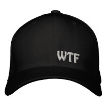 WTF Embroidered Baseball Hat Flexfit Wool Cap Baseball Cap