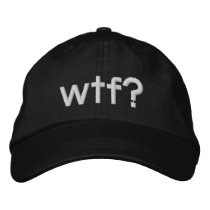 wtf? embroidered hats by OffLine wtf? embroidered hats