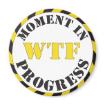 WTF Moment in Progress Refrigerator Magnet