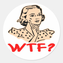 WTF Retro Stickers