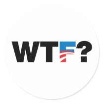 WTF? ROUND STICKERS