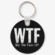 WTF: Win The Face-off keychains by eBrushDesign WTF: Win The Face-off keychains