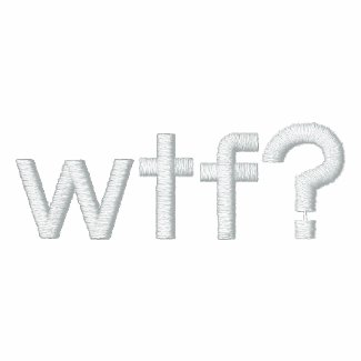 wtf? Zip Hoodie embroideredshirt