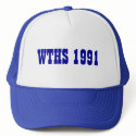 WTHS 1991 BLUE/WHITE BASEBALL CAP hats