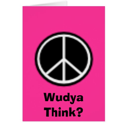 Wudya Think? Greeting Card