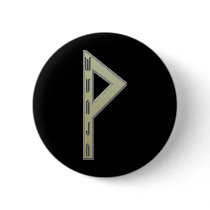 Wunjo Rune gold Pinback Buttons