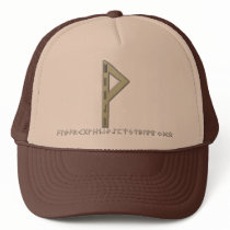 Wunjo Rune gold Hat