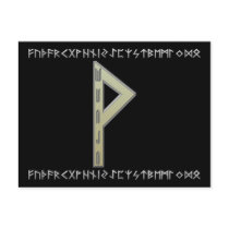 Wunjo Rune gold Postcards