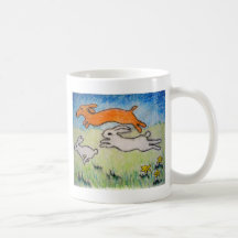wunning wif wabbits mugs
