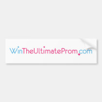 WUP 11x3 Bumper Sticker White bumper stickers