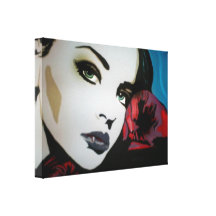 "würdest du jedes morgen für ein einziges gestern" stretched canvas print