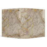 Wurttemberg, Bayern Atlas Map of Germany binders