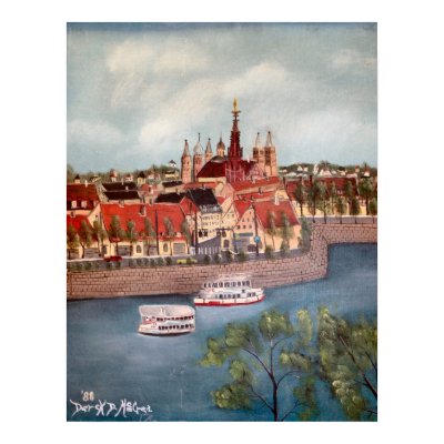 wurzburg germany europe oil painting print by dereklovessheila