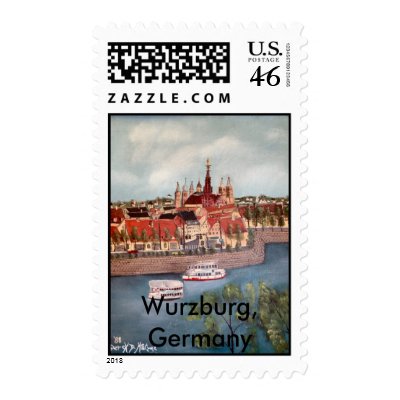 Wurzburg, Germany Postage Stamp by dereklovessheila