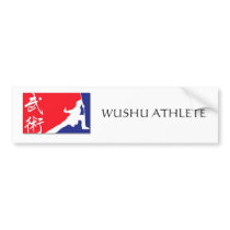WUSHU ATHLETE bumper stickers