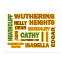 Wuthering Heights Characters Post Cards
