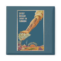 WW1 Canadian Poster - Prosperity Arm magnets by cowboyannie WW1 Canadian Poster - Prosperity Arm magnets