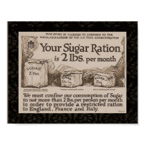 "WW1 Sugar Ration" posters