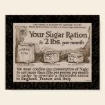 "WW1 Sugar Ration" posters