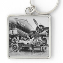 WW2 Airplane and Crew: 1940s Key Chains