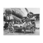 WW2 Airplane and Crew: 1940s Postcards