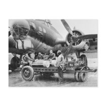 WW2 Airplane and Crew: 1940s Postcards
