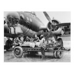 WW2 Airplane and Crew: 1940s Postcards