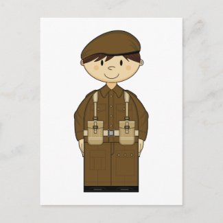 WW2 British Army Private Postcard postcard