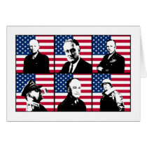 WW2 Heroes and the American Flag cards