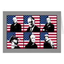 WW2 Heroes and the American Flag cards