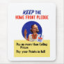WW2 -- Keep The Home Front Pledge Mousepad