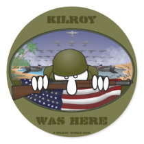 WW2 Kilroy Sticker by kilroyworld WW2 Kilroy Sticker