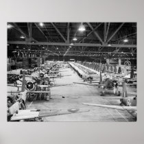 WW2 Mass Production, 1943 Print