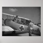 WW2 Red Cross Airplane Posters