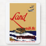 WW2 US Marine Recruiting Poster mousepads