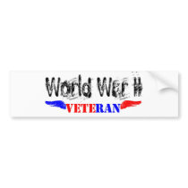 WW2 veteran Bumper Stickers