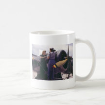 WW2 Women Aviation Mechanics Coffee Mugs