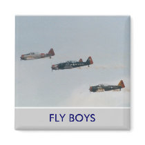 WW II FLY BOYS - magnet by Horseshoes3 WW II FLY BOYS - magnet
