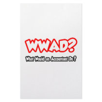 WWAD...What Would an Accountant Do? Stationery Design