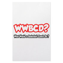 WWBCD...What Would a Basketball Coach Do? stationery by basketballcoachgifts WWBCD...What Would a Basketball Coach Do? stationery