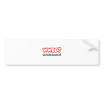 WWBD...What Would a Bartender Do? Bumper Sticker
