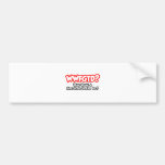 ¿WWFGTD… qué profesor del primer grado haría? Pegatina De Parachoque