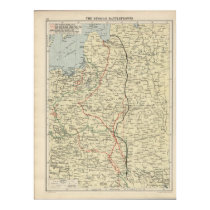 WWI Eastern Front Map posters