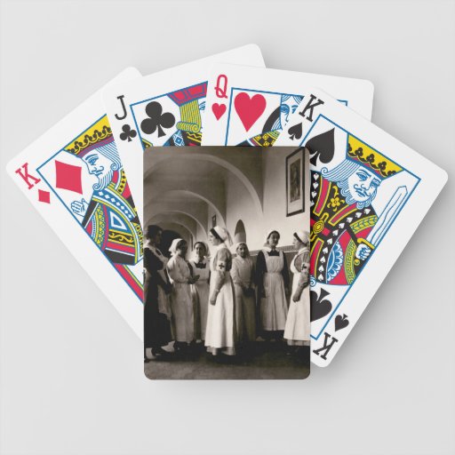 WWI German Nurses Bicycle Playing Cards