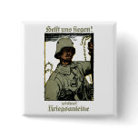 WWI German War Bond Poster buttons