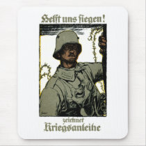 WWI German War Bond Poster Mousepads