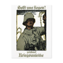 WWI German War Bond Poster Post Cards